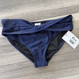 ZYIA Navy Twist Bikini Bottom Size XL
